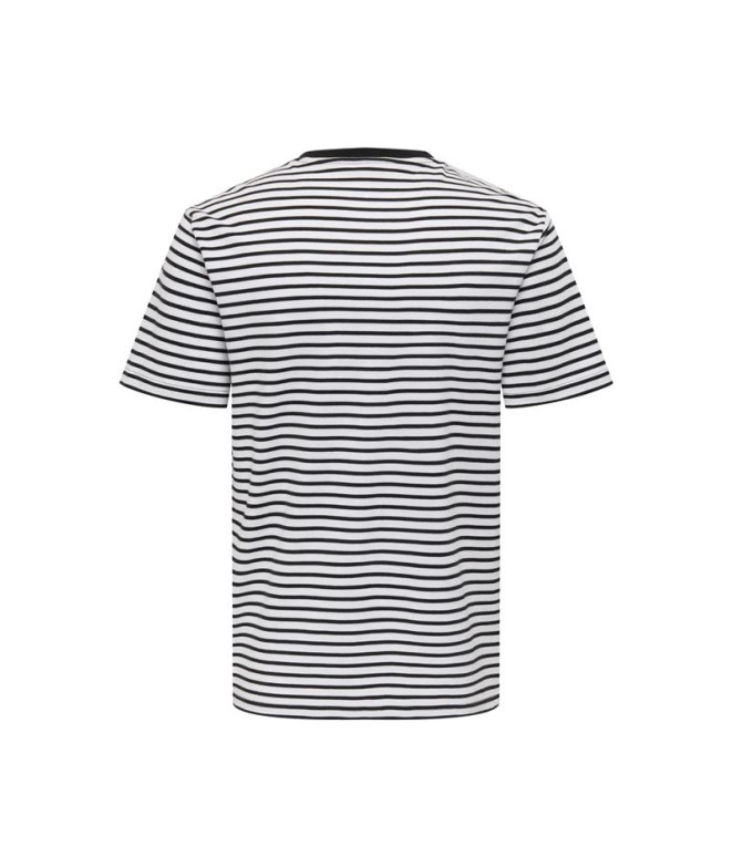 Camiseta Only & Sons Onsdawson Reg Stripe Homem...