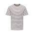 Camiseta Only & Sons Onsdawson Reg Stripe Homem Branco Brilhante