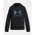 Sudadera Under Armour Rival Flc Shimmer Hdy Niña Negro