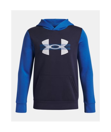 Sweat Under Armour Rival Flc Cblck Grphc Hd Enfant Bleu