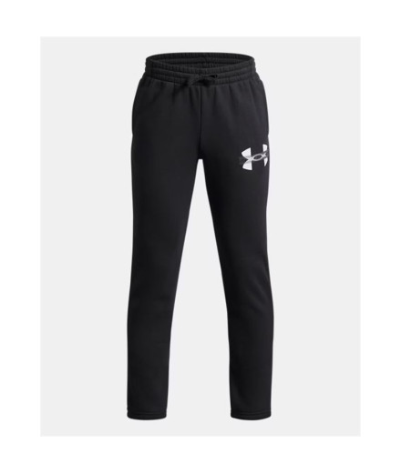 Pantalon Under Armour Rival Flc Cblck Grphc Jgr Enfant Noir