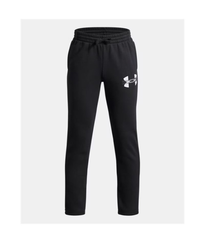 Pantalón Under Armour Rival Flc Cblck Grphc Jgr Niño Negro