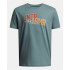 T-shirt Under Armour Overlay Wm Ss Enfant Vert
