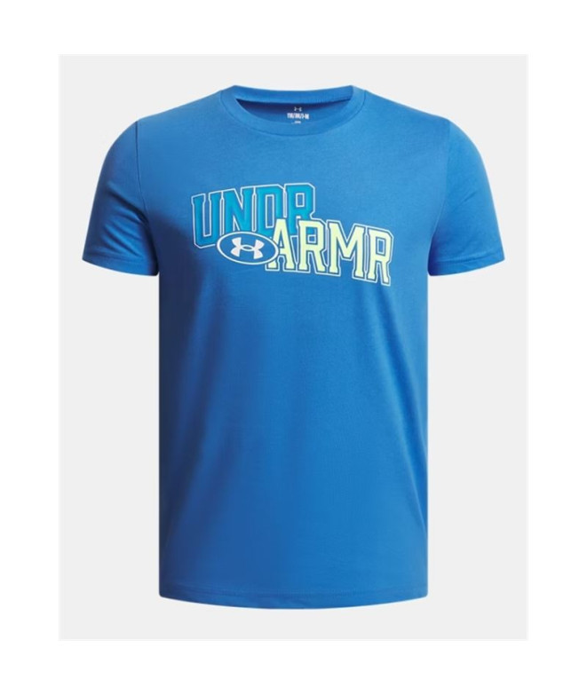 Camiseta Under Armour Overlay Wm Ss Menino Azul