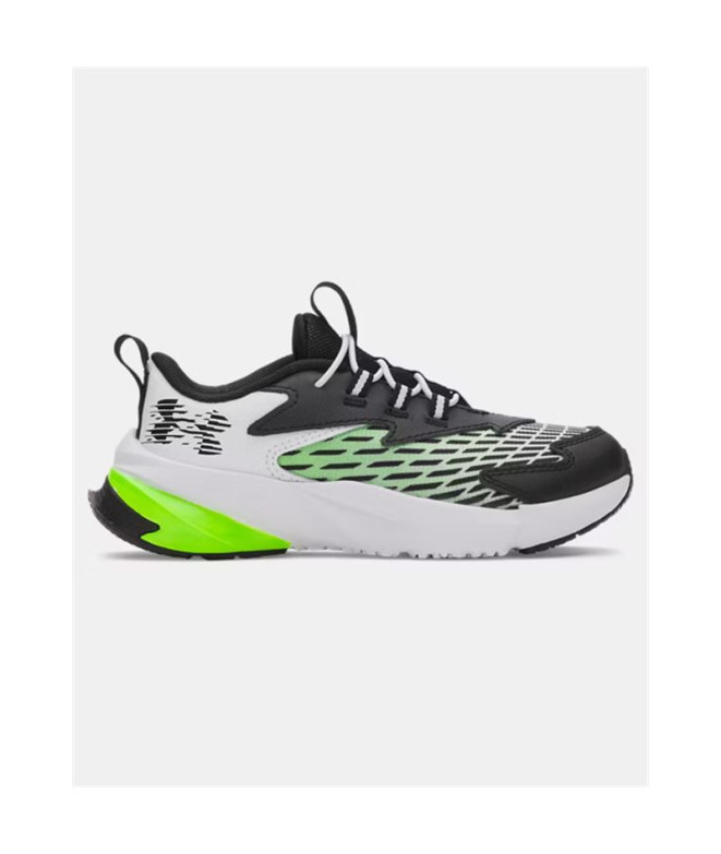 Chaussures de Running Under Armour Bps Scramjet 7 Enfant Blanc