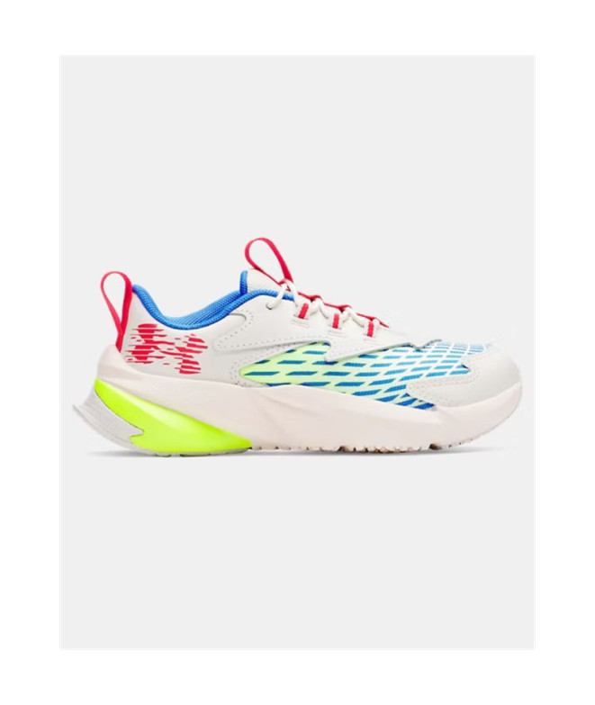Chaussures de Running Under Armour Bps Scramjet 7 Enfant Blanc