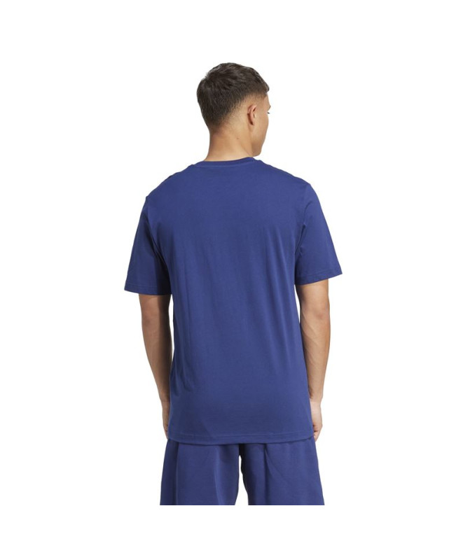 Camiseta adidas Collegiate Homem Azul Escuro