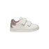 Sapatilhas Geox B Eclyper A - Vit.Sin+Ver.Glit Infantil Branco/Rosa