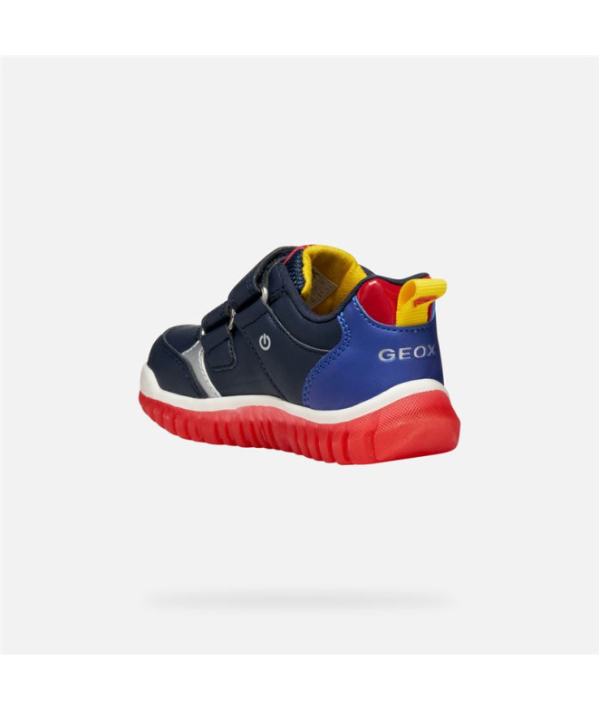 Sapatilhas Geox B Lightyloo Infantil Azul...