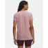 T-shirt Under Armour Logo Ss Femme Rose