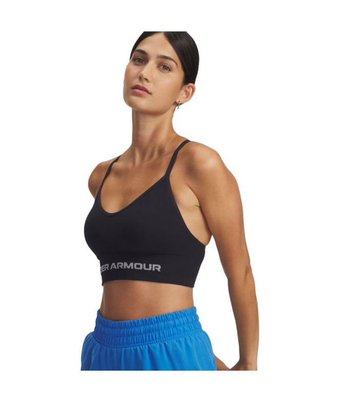 Sujetador Deportivo de Fitness Under Armour Vanish Seamless Low Bra Mujer Negro