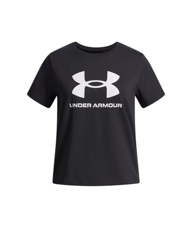 Camiseta Under Armour Big Logo Ss Niña Negro