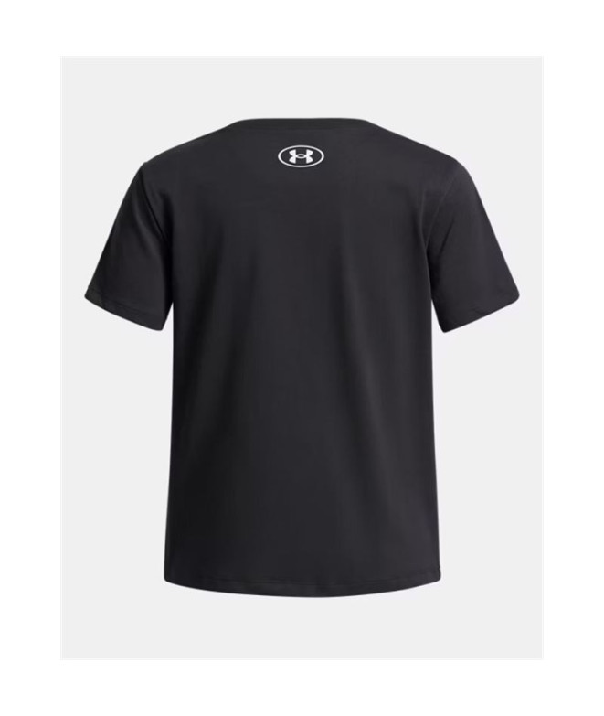Camiseta Under Armour Big Logo Ss Niña Negro