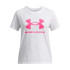 Camiseta Manga Corta Under Armour Big Logo Ss Niña Blanco