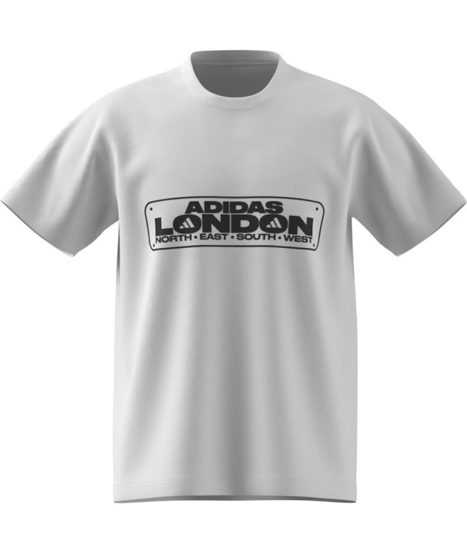 Camiseta adidas London Sign Cinza/Preto