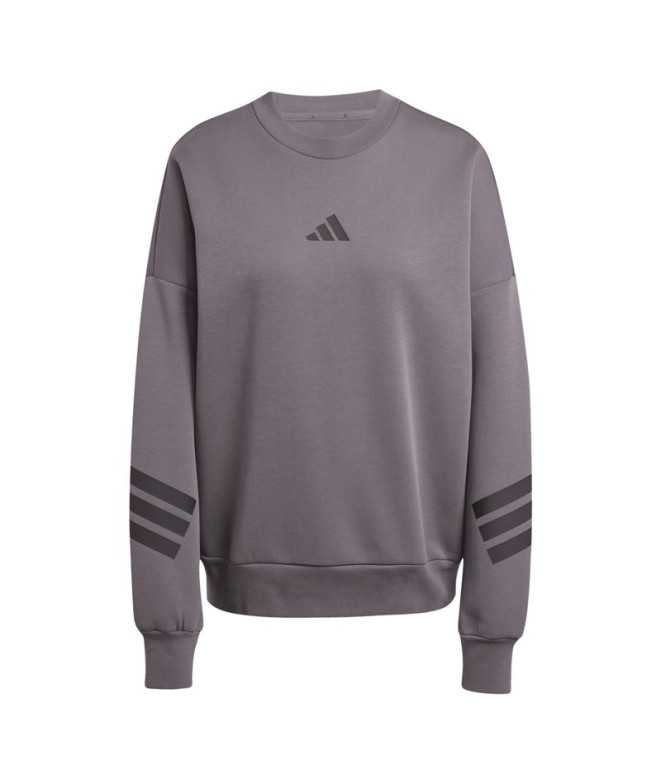 Moletom adidas Future Icons 3Bandas Swt Mulher Estratos cinzas