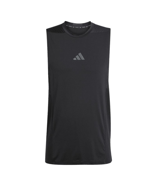Camiseta de Fitness adidas D4T Int. Tank Hombre Negro