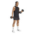 Camiseta de Fitness adidas D4T Int. Tank Hombre Negro