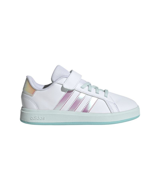 Sapatilhas adidas Grand Court 2.0 El C Infantil Preto / Irides / Menhal