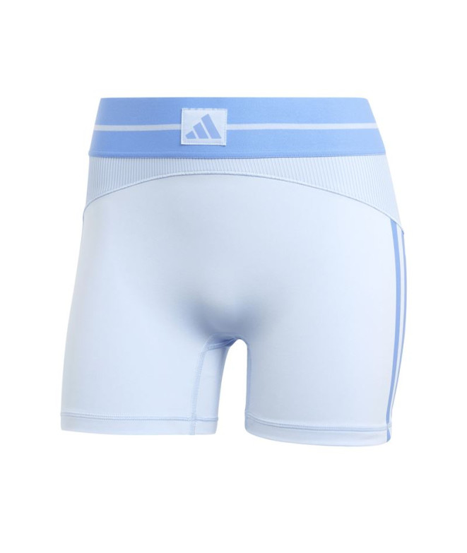 Mallas de Fitness adidas Hyg Rib 1/4 Mujer Azul