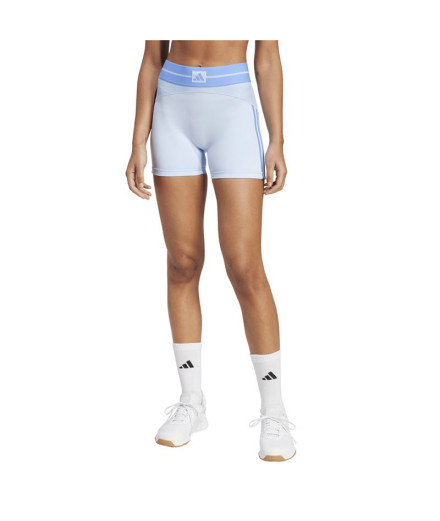 Collants de Fitness adidas Hyg Rib 1/4 Femme Bleu 2