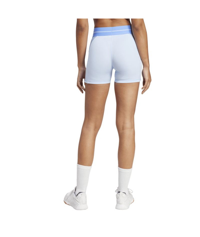 Malhas de Fitness adidas Hyg Rib 1/4 Mulher Azul