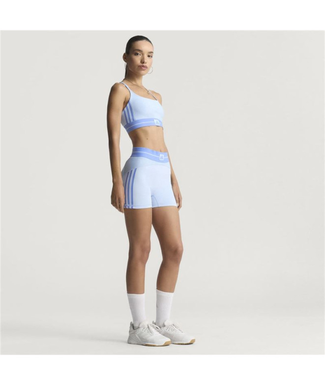 Malhas de Fitness adidas Hyg Rib 1/4 Mulher Azul