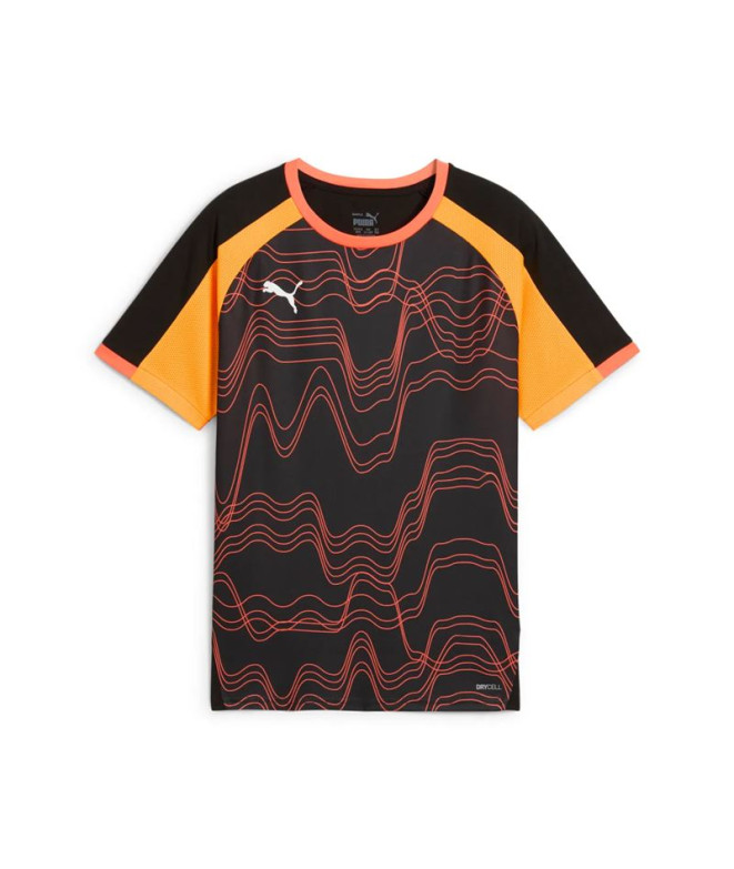 Moletom de Futebol Puma Individualliga Graphic Jr Infantil Preto