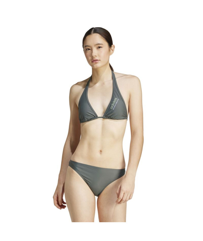 Bikini de Natación adidas Spw Neckh Mujer Gris