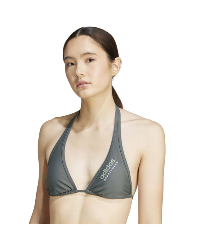Bikini de Natación adidas Spw Neckh Mujer Gris