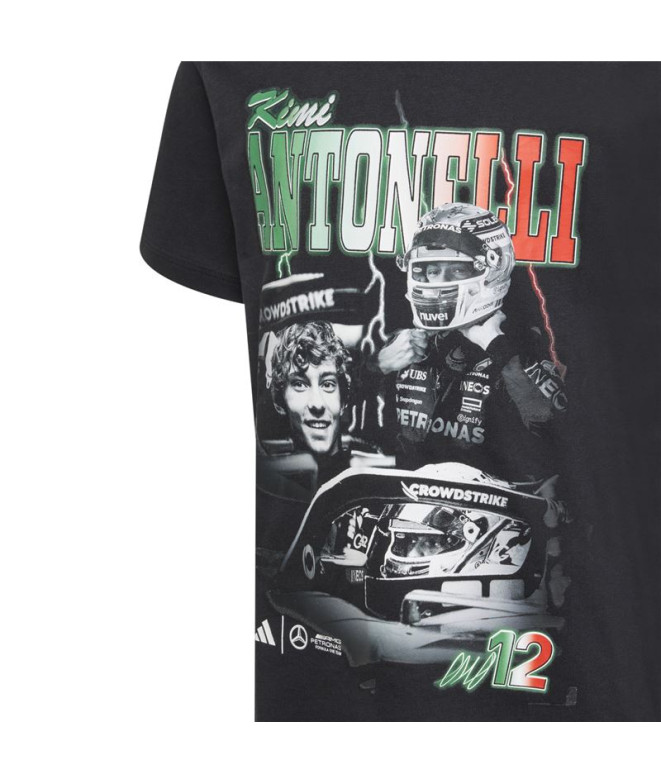 Camiseta adidas Mer Ka Gfxtee Infantil Preto