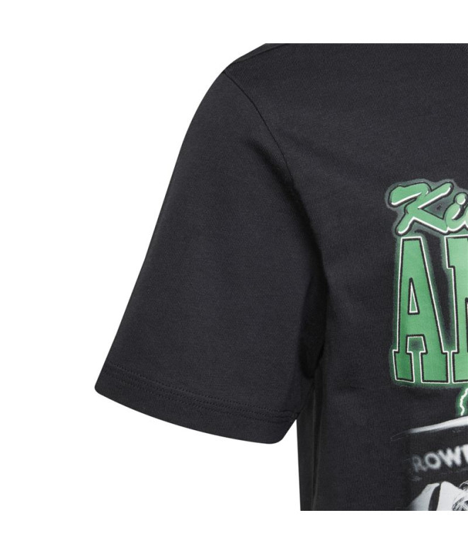T-shirt adidas Mer Ka Gfxtee Enfant Noir