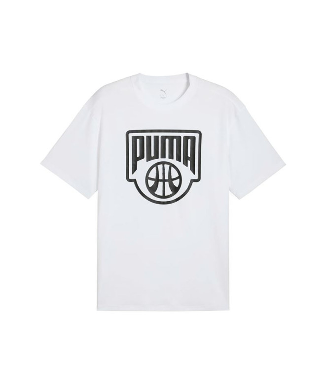 Camiseta de Baloncesto Puma Posterize I, Blanco Hombre