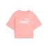 Camiseta Puma Essentials Cropped Rosa Mujer