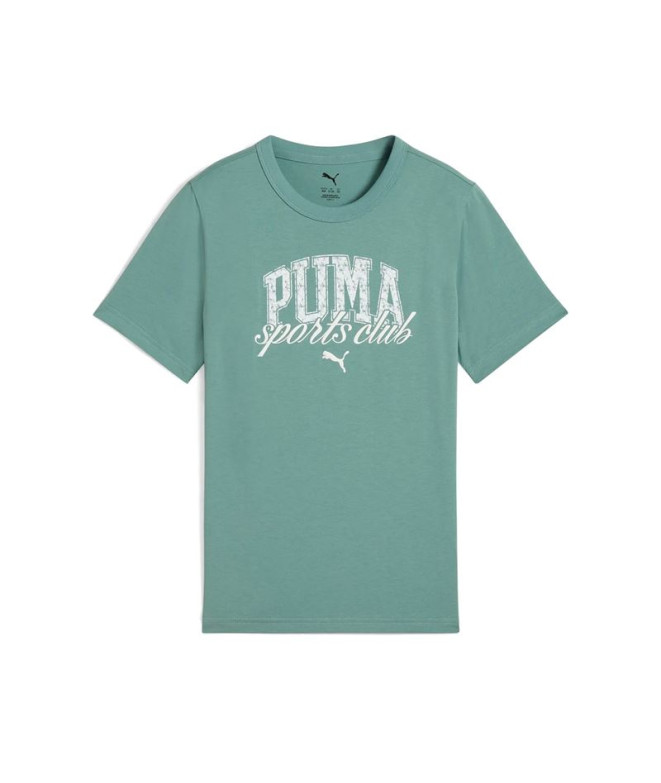 Camiseta Puma Class Graphic Verde Infantil