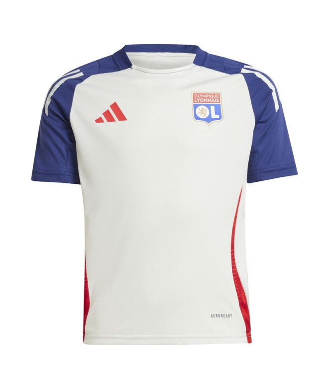 T-shirt adidas Olympique Lyonnais 2024/2025 Tiro24 Entraînement Enfant Blanc