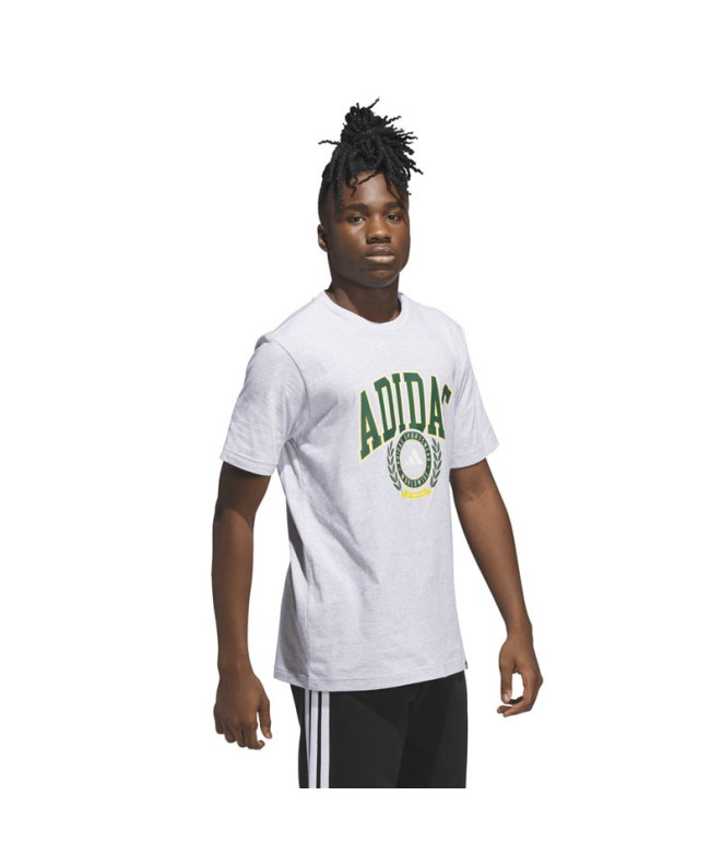 Camiseta adidas Vsty Crest Homem Cinza