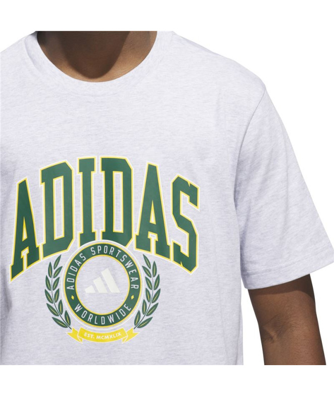Camiseta adidas Vsty Crest Homem Cinza