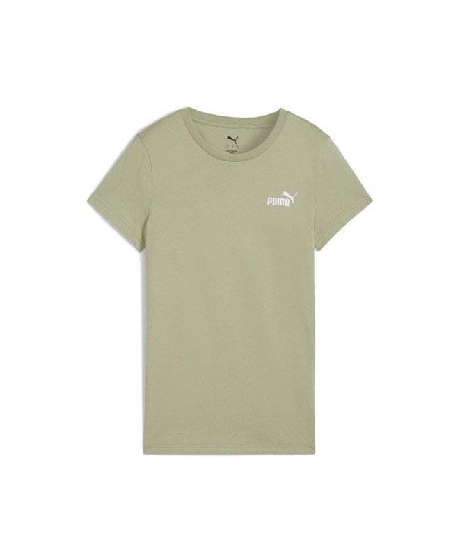 Camiseta Puma Essentials Small No. 1 Logo Mujer Verde