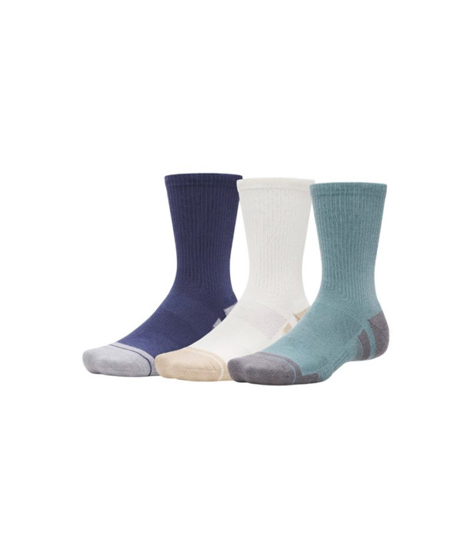 Calcetines de Fitness Under Armour Performance Tech 3Pk Crew Azul