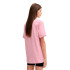 Camiseta Vans Logotipo do Peito Esquerdo em Rosa Mulher