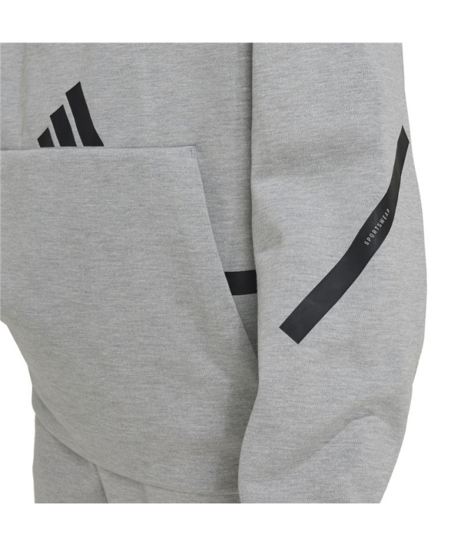 Moletom adidas Z.N.E. Hoodie Infantil Cinza