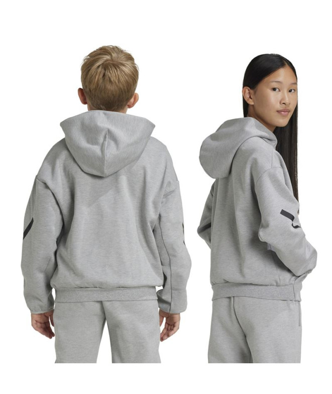 Moletom adidas Z.N.E. Hoodie Infantil Cinza