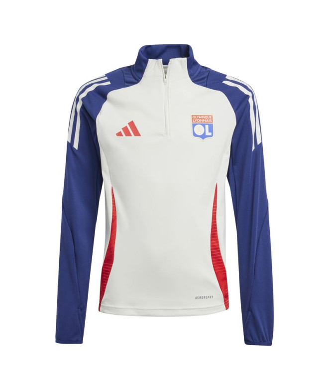 Sudadera adidas Olympique Lyonnais 24/25 Tiro24 Training Infantil Blanco