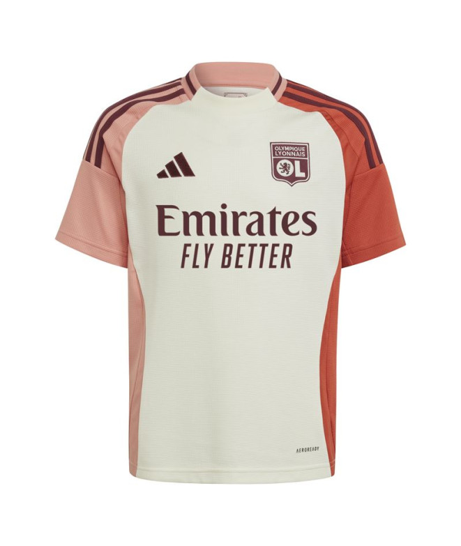Camiseta de Fútbol adidas Olympique de Lyon 3 Infantil Blanco Roto