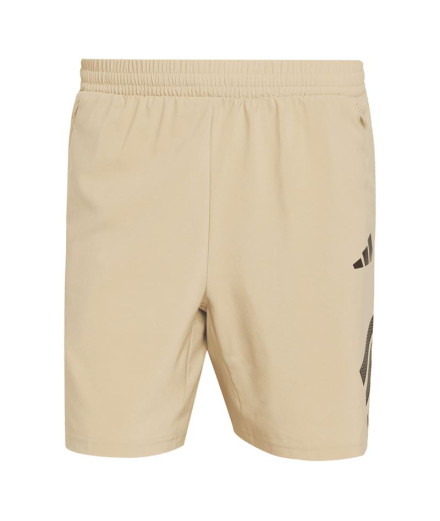 Calça de Fitness adidas Gym+ 3 Bandas Short Homem Bege