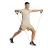 Calça de Fitness adidas Gym+ 3 Bandas Short Homem Bege