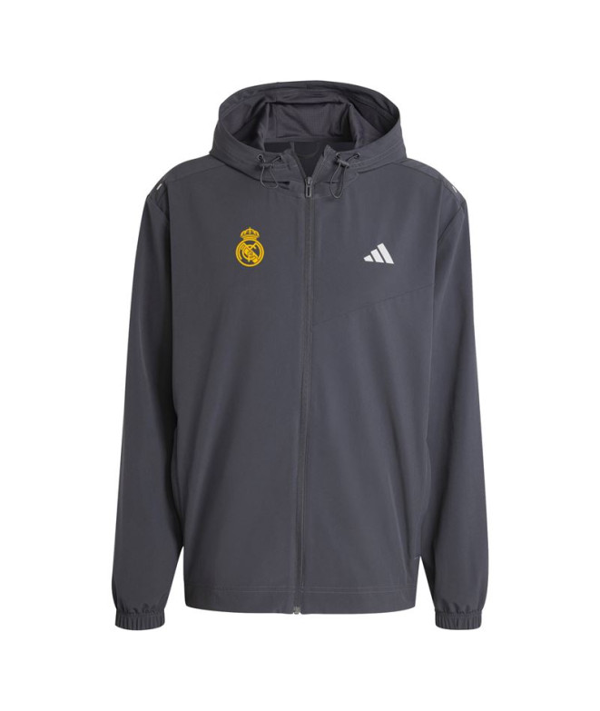 Chaqueta de Fútbol adidas Real Madrid TK Hombre Carbón