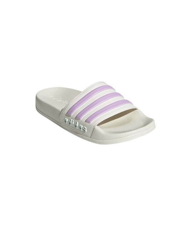 Chinelos adidas Adilette Shower Infantil Branco
