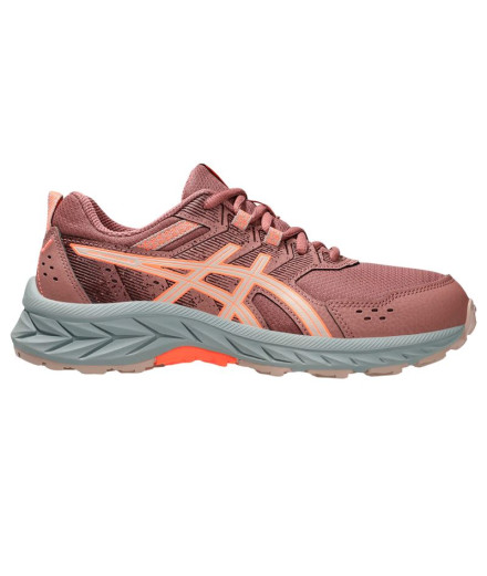 Chaussures de Trail ASICS Pre Venture 9 Gs Enfant Rouge/Rose
